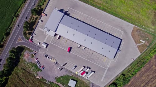 Large Logistics Park with a Warehouse