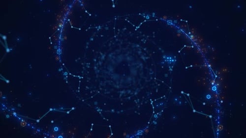 High-Tech Digital Lines Background 4K