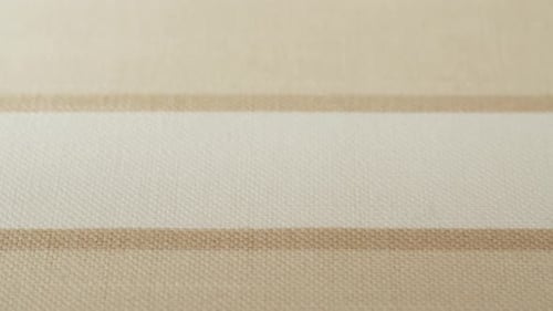 Close Up of Striped Beige Fabric