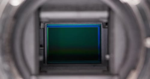 Digital Camera sensor close up