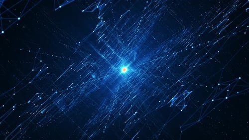 Abstract Digital Data Network Loop Background