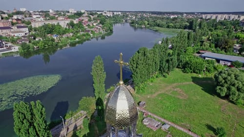 Aerial Skyline View at Morning