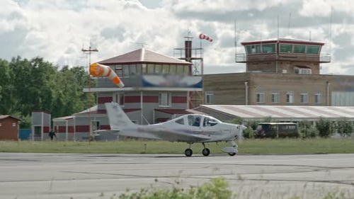 Plane Ready to Takeoff