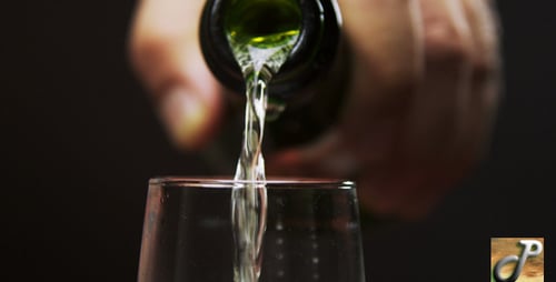 Champagne Being Poured In Glass 02