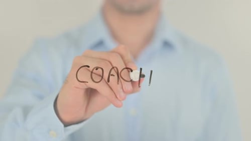 Writing "Coach" with Marker Pen