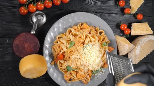 Delicious Food-Videoaufnahmen, aufgenommen in Zeitlupe