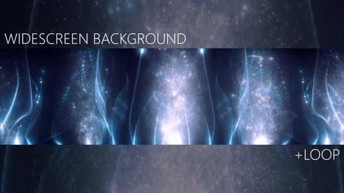 Abstract Blue Particle Flow Widescreen Background Loop