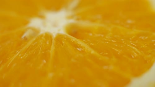 Close Up of Fresh, Juicy Orange Fruit