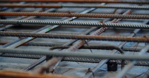 Close Up of Many Metal Fittings at the Construction Site