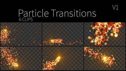 Dynamic Particle Burst Transitions