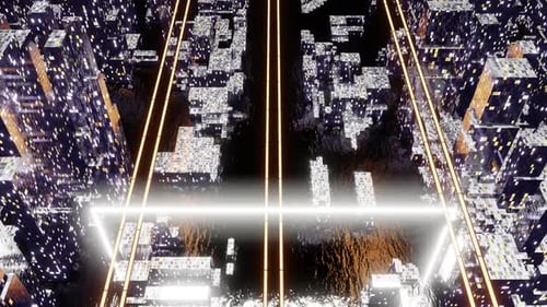 Dark Night City Street 04 HD