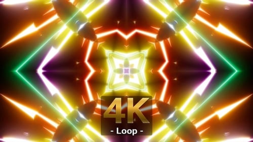 Bright Multi Shape Light Show 4K 02