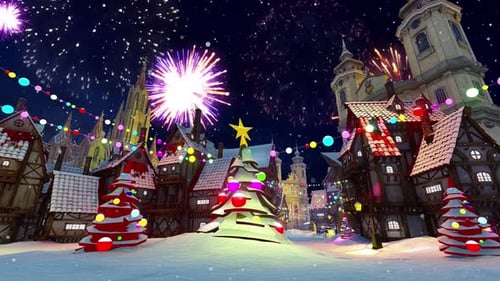 Panorama Of The Festive City