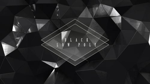 Abstract Geometric Black Background Loop