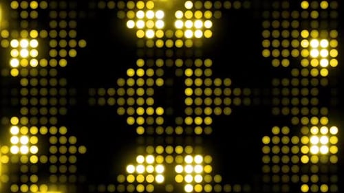 7 VJ Yellow LED Disco Pack