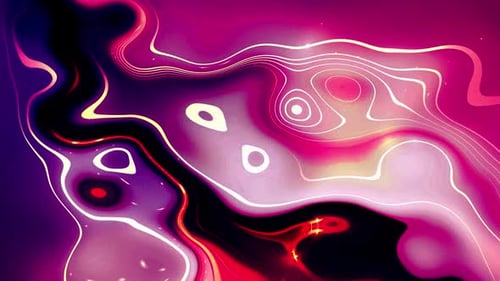 Abstract Fluid Pink Glowing Lines Animated Background
