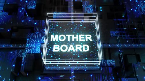 Digital Abstract Board Background Motherboard