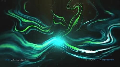 Abstract Fluid Neon Energy Light Lines Background