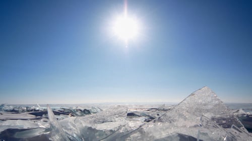 Winter Landscape Baikal Ice