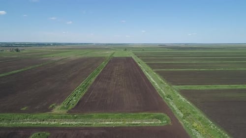 Aerial View of Farmland