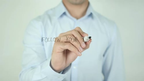 Follow Your Dream, Writing On Screen