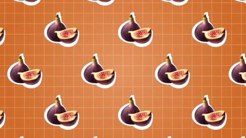 Fig Fruit Food Background Animation