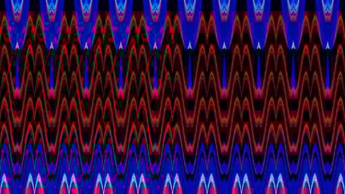 Vibrant Abstract Neon Wave Pattern Background Loop