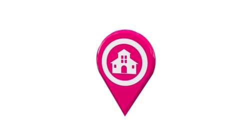 School Map Pointer Pink V5
