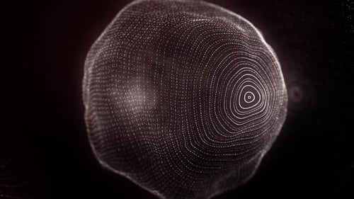 Metamorphose of amorphous shape from dots and lines