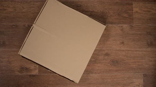 Pizza Delivery in a Box and Parsing It in Pieces with Hands, Stop Motion Animation