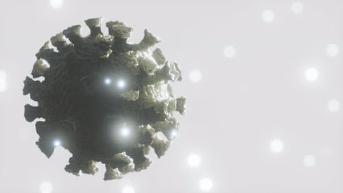 Looped 3D Virus Cell Medical Animation