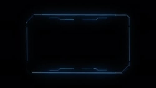 Línea Plexus de tecnología digital Hud Frame, canal alfa