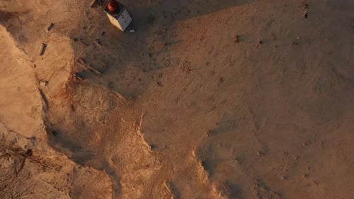 Vol De Drone Sur Paysage Et Phare De Rubjerg Knude