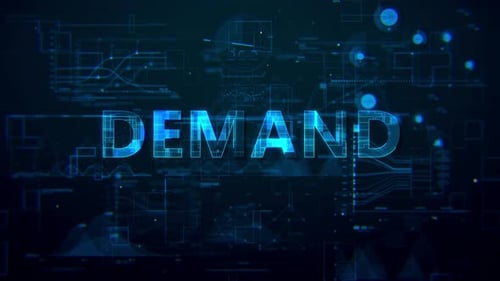 Futuristic Digital Interface Text Reveal