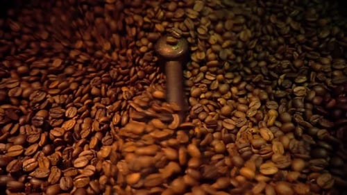Coffee Beans Mixing and Roasting