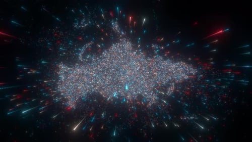 Abstrakte Landkarte von Russland