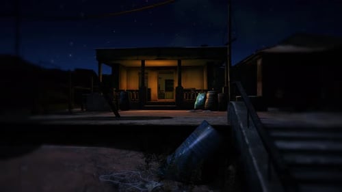 Grungy House Entryway to Green Screen TV Reveal