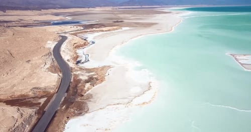 Djibuti Lake Assal Aerial