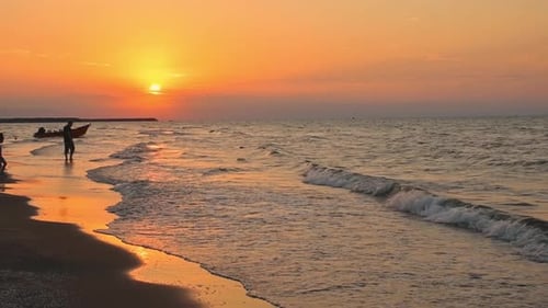 Iranian Enjoy Iranian Caspian Coast At Sunset