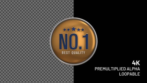 Badge numéro un de la meilleure qualité