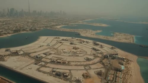 Vídeo de vista aérea, Dubái, Emiratos Árabes Unidos