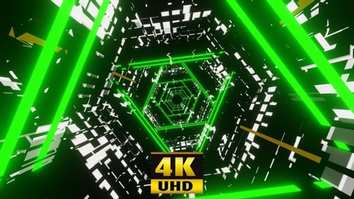 Tunnel Vj Loop Fliegt in einem Traum 4K