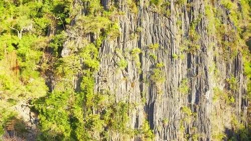 Limestone Hill on Coron Island, Palawan, Philippines. Aerial View