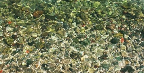 Stones in the Sea Water