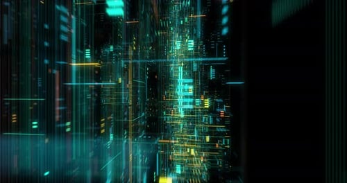 Vuele sin problemas a través de circuitos abstractos con fondo de cuadrícula digital