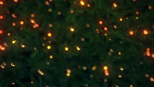 Christmas Tree Bokeh Lights Background Animation