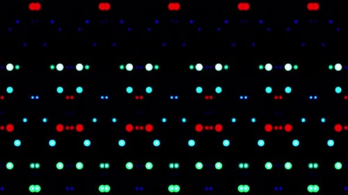 Pulsing Abstract Digital Dots Geometric Pattern Loop