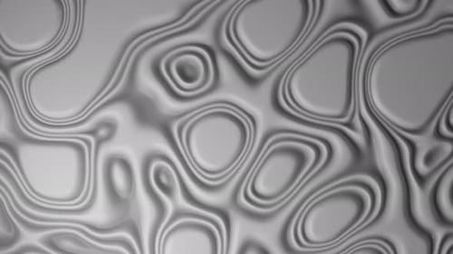 Seamless Abstract Fluid White Wavy Motion Background Loop