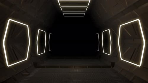 Flying Through Corridor 03 4K