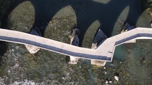 Luftaufnahme der Steinbrücke